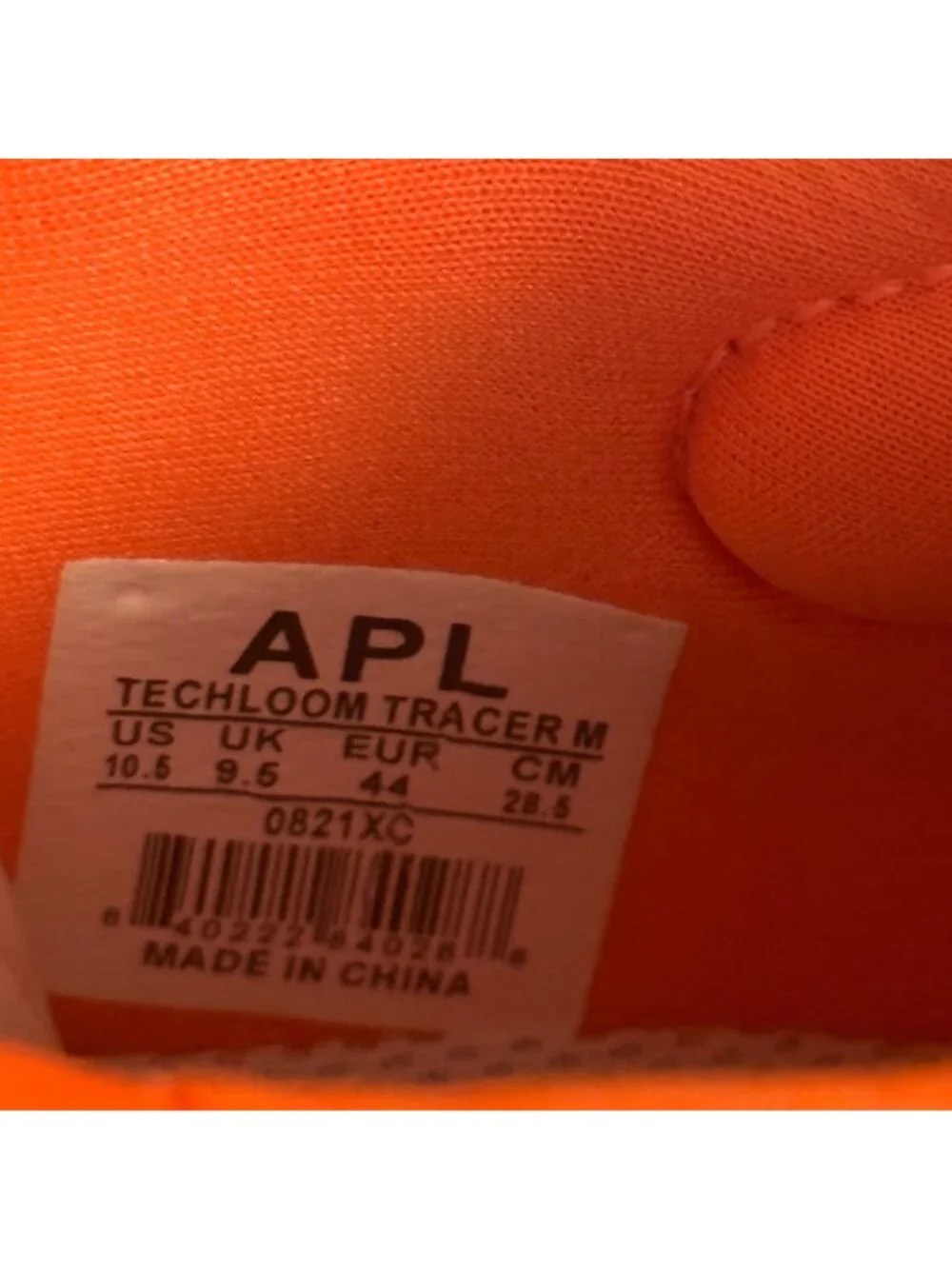 APL Techloom Tracer Mens Bright Orange Athletic Shoes Size‎ 10.5 US Lightweight